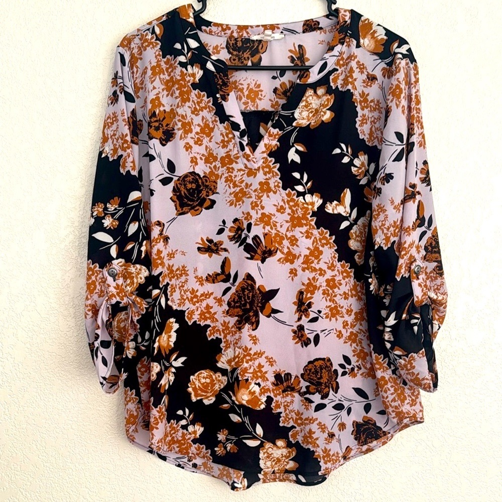 Maurice’s Floral Chiffon Blouse